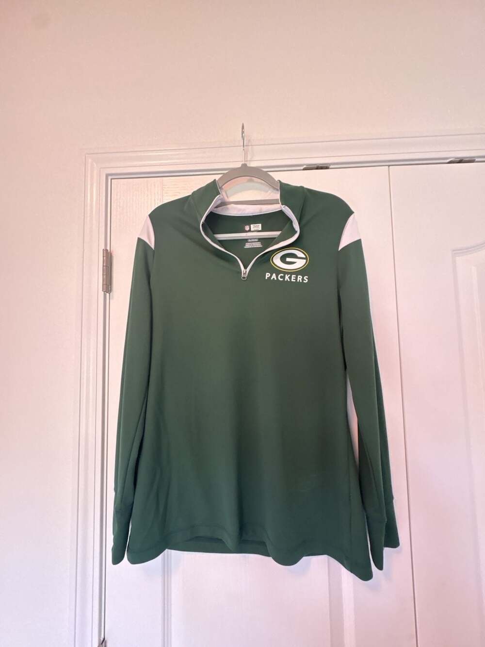 NFL Green Bay Packers Women's Performance Quarter-Zip Pullover Jacket